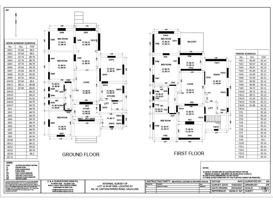 Surveyors Sydney Internal Measurment