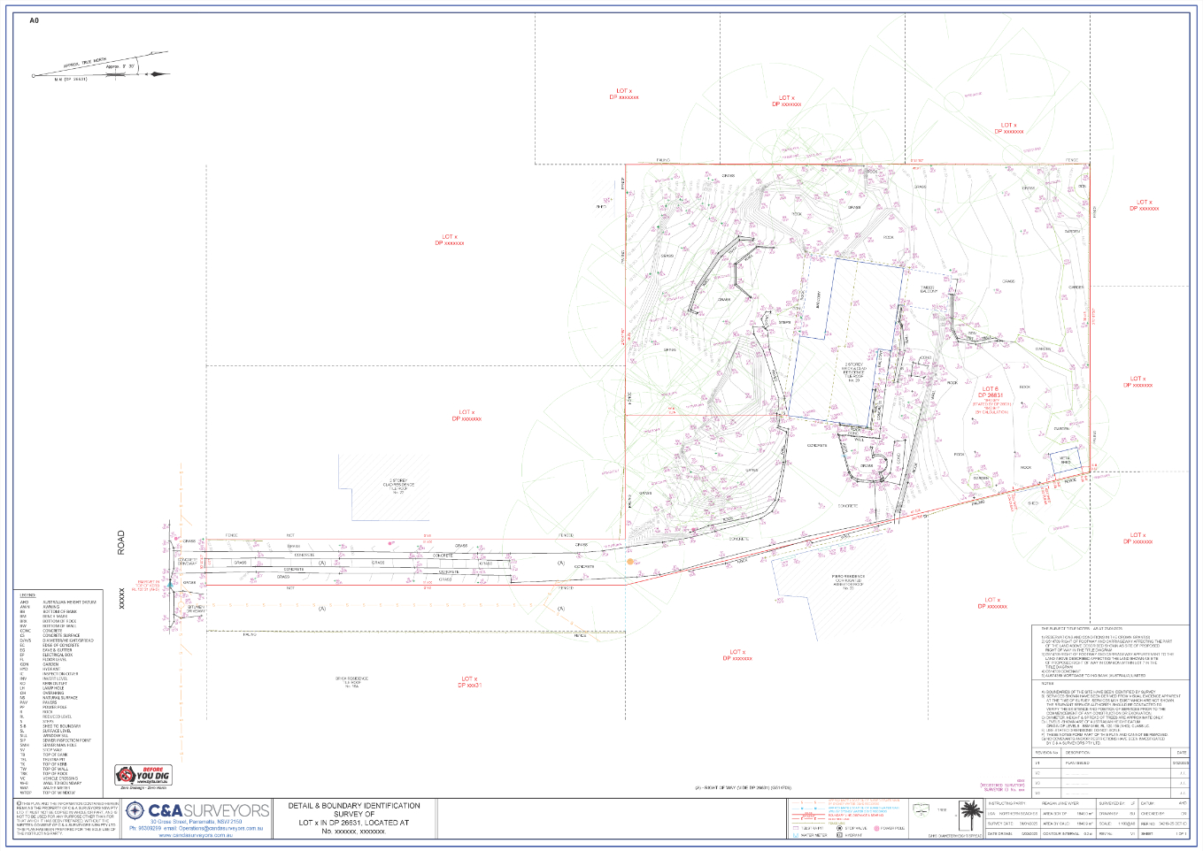 Detail Boundary Identification Survey Sample